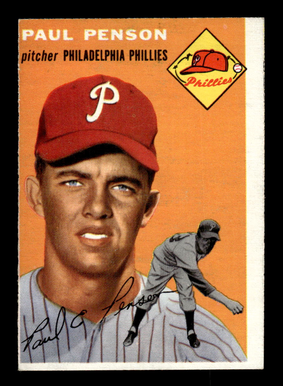 1954 Topps #236 Paul Penson - Philadelphia Phillies RC VG