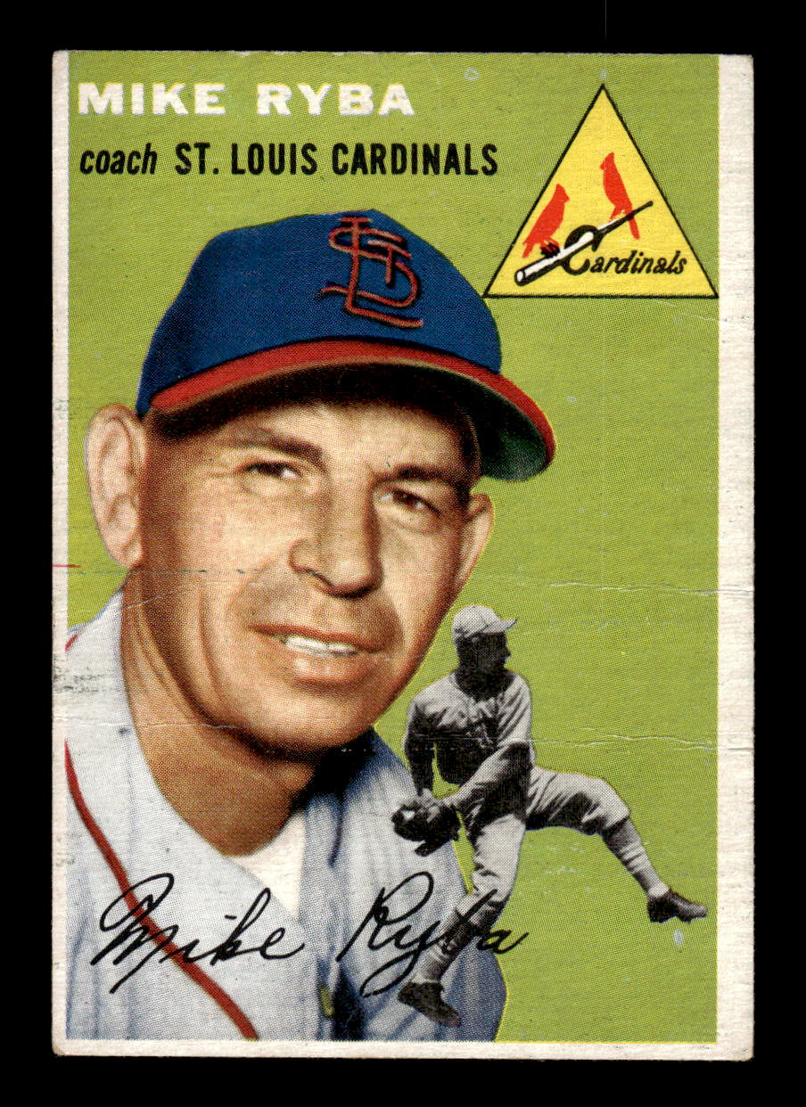 1954 Topps #237 Mike Ryba - St. Louis Cardinals F/G - CREASE
