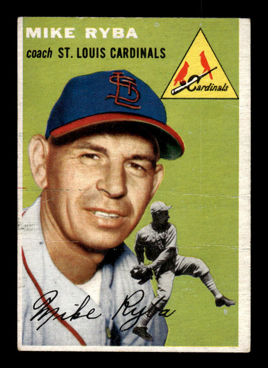 1954 Topps #237 Mike Ryba - St. Louis Cardinals F/G - CREASE
