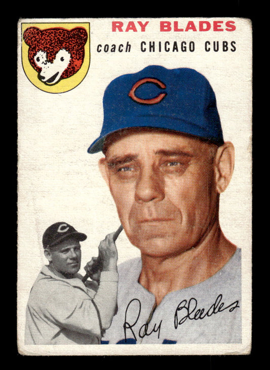 1954 Topps #243 Ray Blades - Chicago Cubs VG