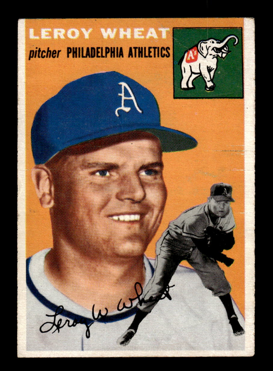 1954 Topps #244 Leroy Wheat - Philadelphia Athletics RC F/G - CREASE