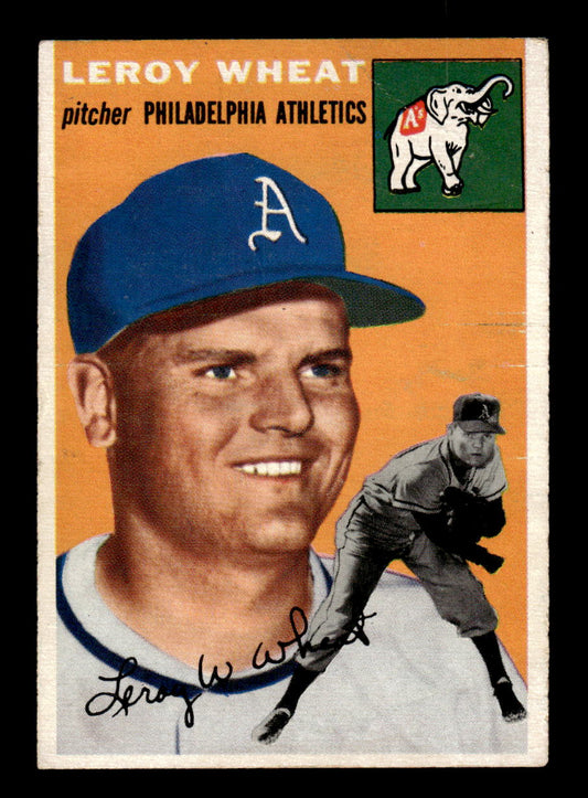 1954 Topps #244 Leroy Wheat - Philadelphia Athletics RC F/G - CREASE