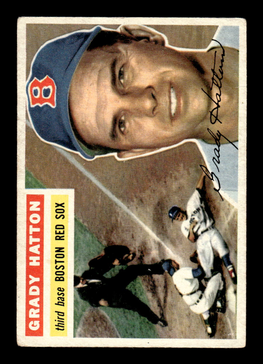 1956 Topps #26 Grady Hatton - Boston Red Sox VG Gray Back