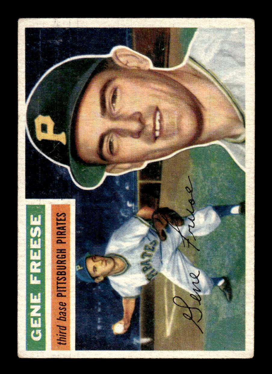 1956 Topps #46 Gene Freese - Pittsburgh Pirates DP VGEX White Back