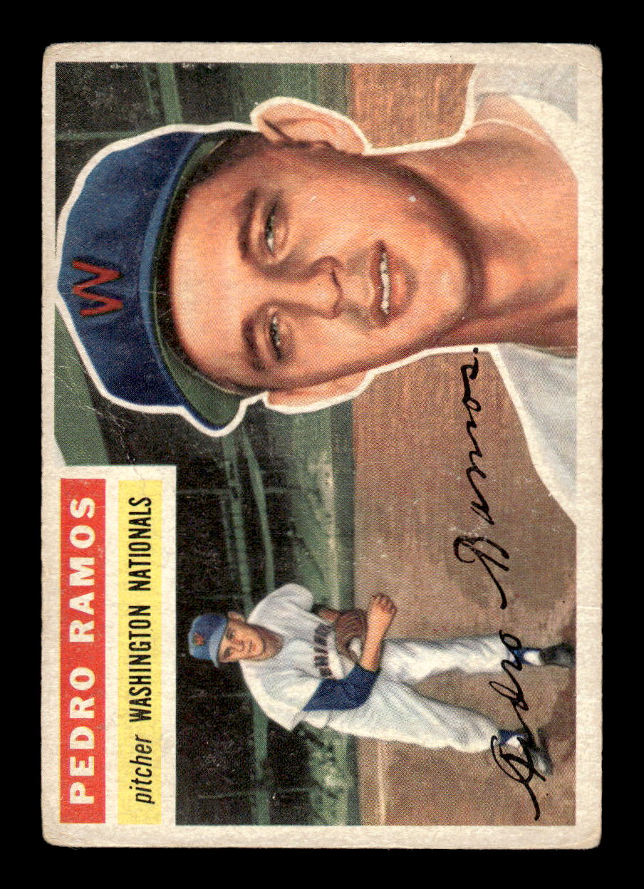 1956 Topps #49 Pedro Ramos - Washington Senators RC G/VG Gray Back