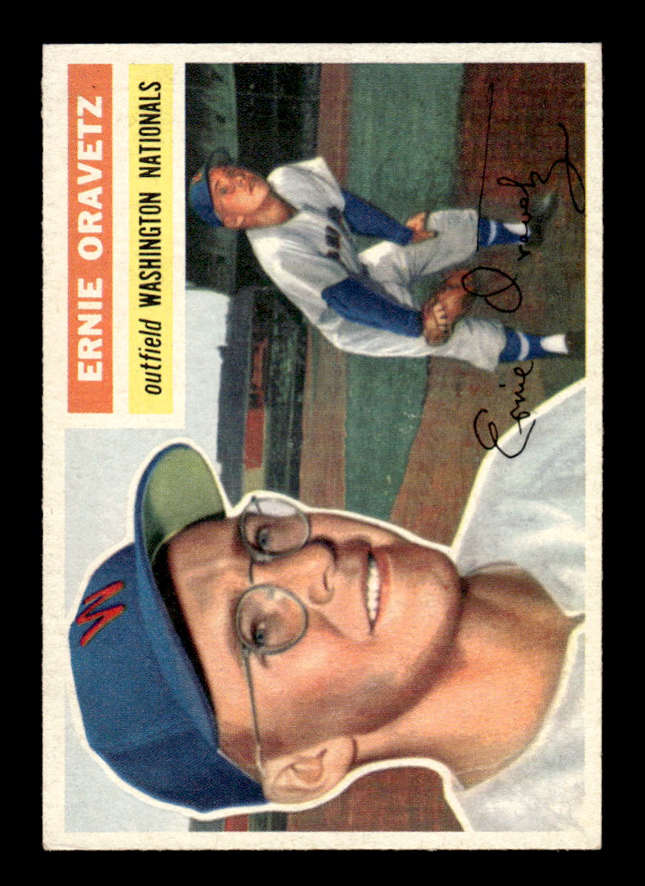 1956 Topps #51 Ernie Oravetz  - Washington Senators RC EX Gray Back
