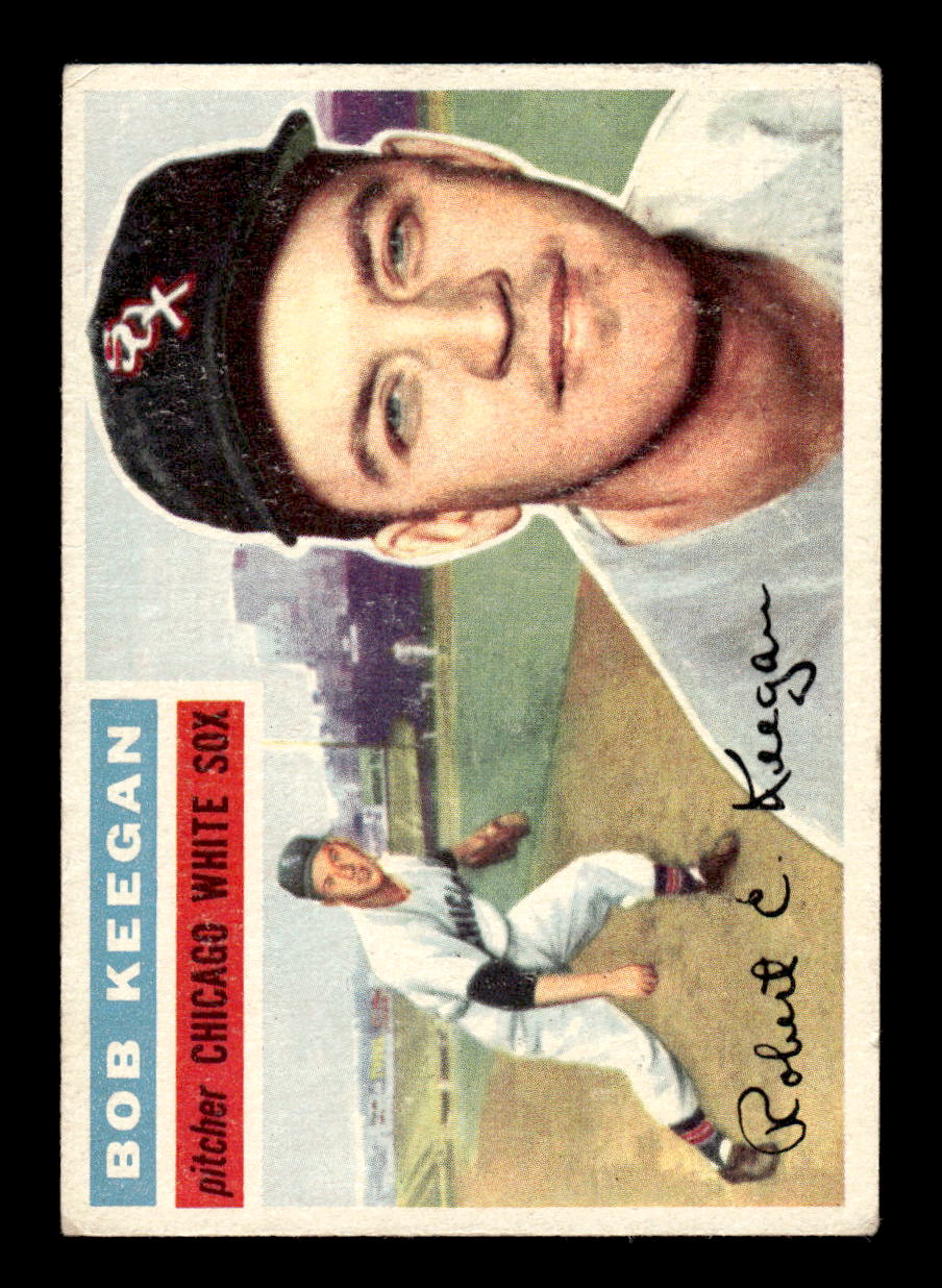 1956 Topps #54 Bob Keegan - Chicago White Sox VGEX White Back