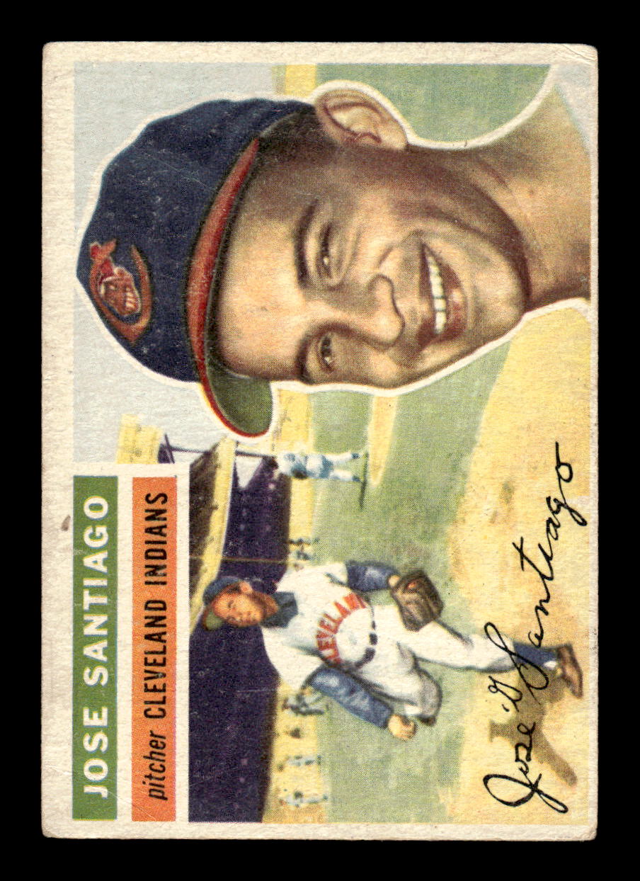 1956 Topps #59 Jose Santiago  - Cleveland Indians RC G/VG White Back