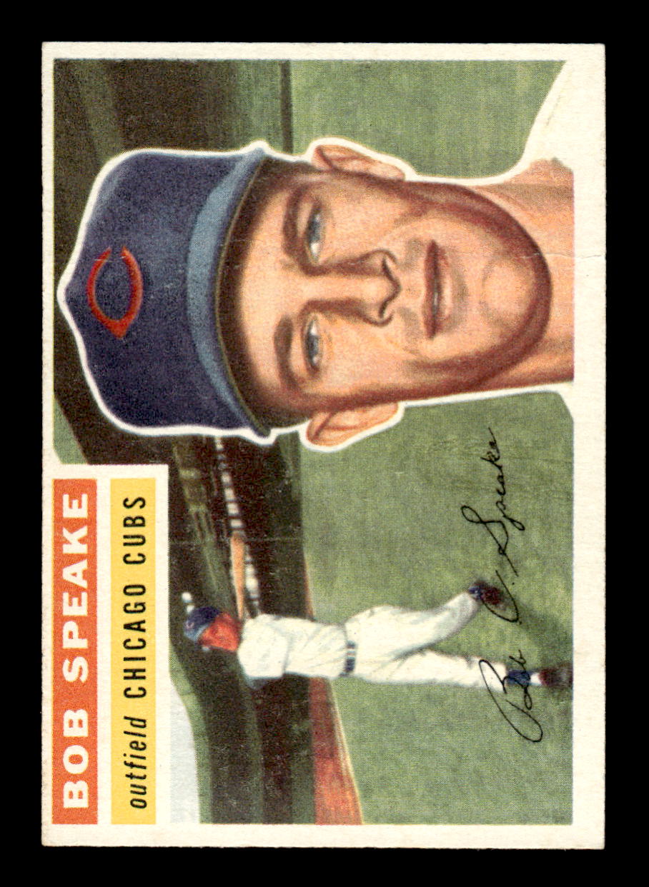 1956 Topps #66 Bob Speake  - Chicago Cubs RC DP VG White Back