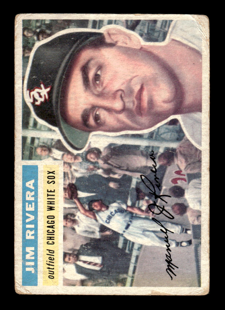 1956 Topps #70 Jim Rivera - Chicago White Sox VG Gray Back
