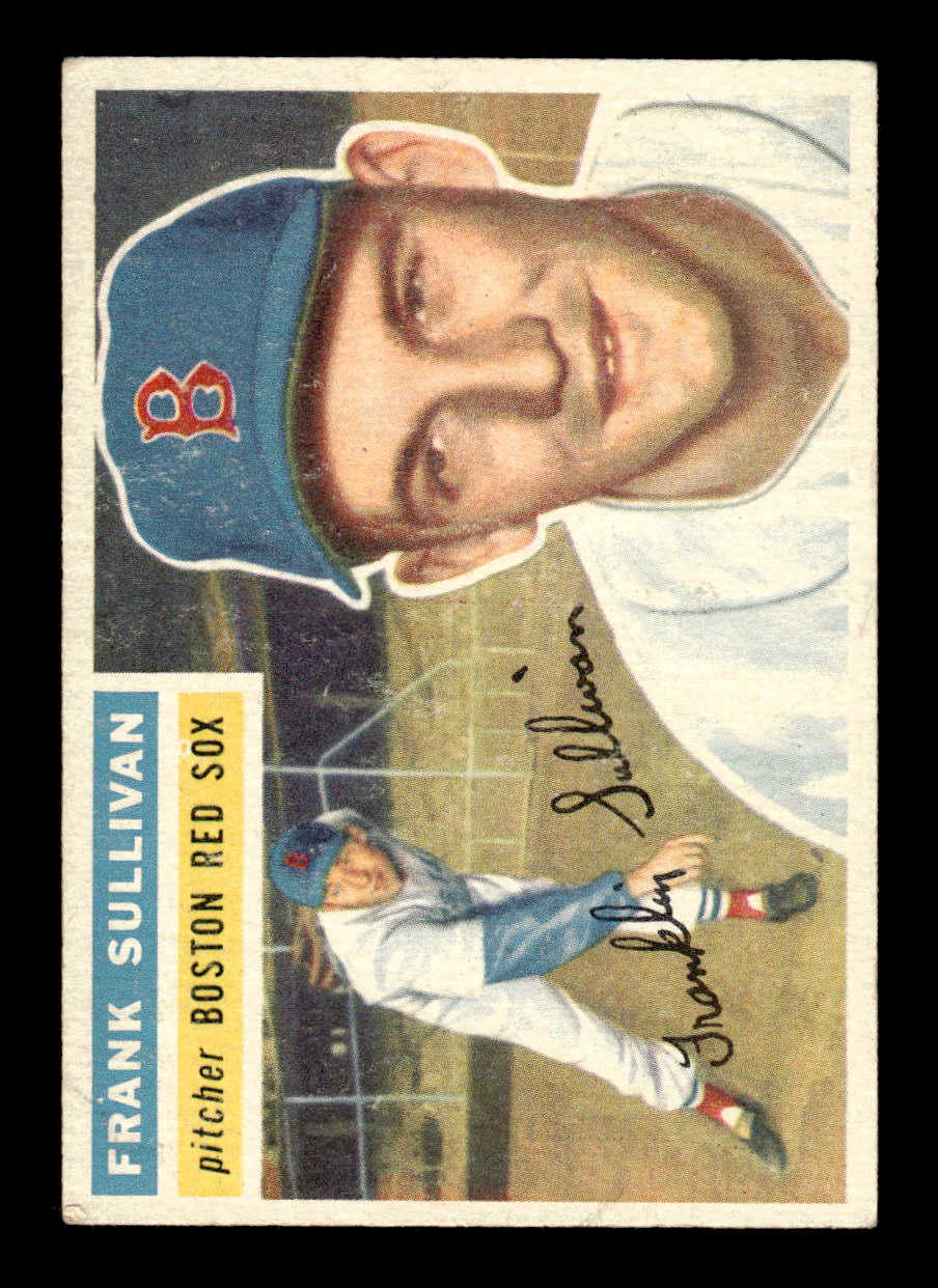 1956 Topps #71 Frank Sullivan - Boston Red Sox VGEX White Back