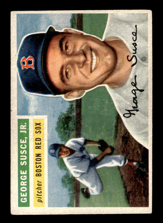 1956 Topps #93 George Susce Jr. - Boston Red Sox EX White Back