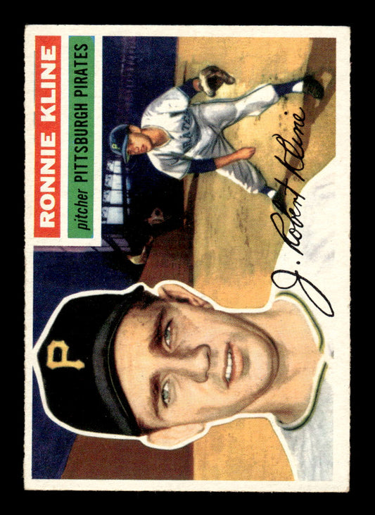 1956 Topps #94 Ron Kline - Pittsburgh Pirates EX Gray Back