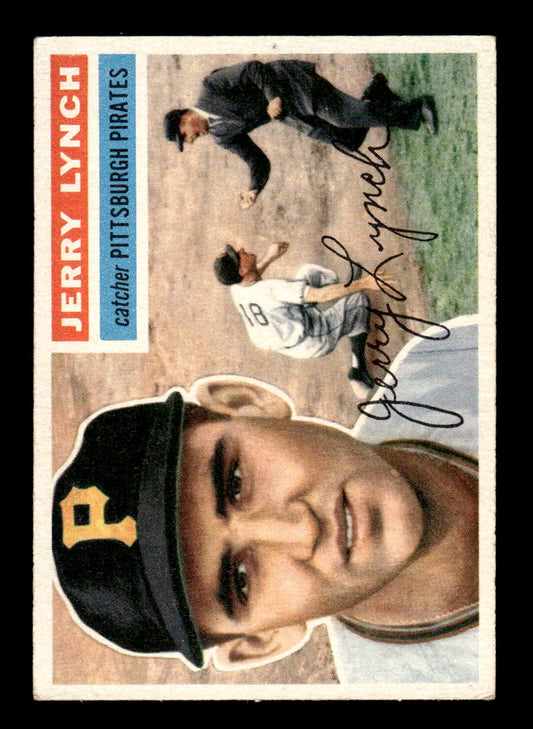 1956 Topps #97 Jerry Lynch - Pittsburgh Pirates EX White Back
