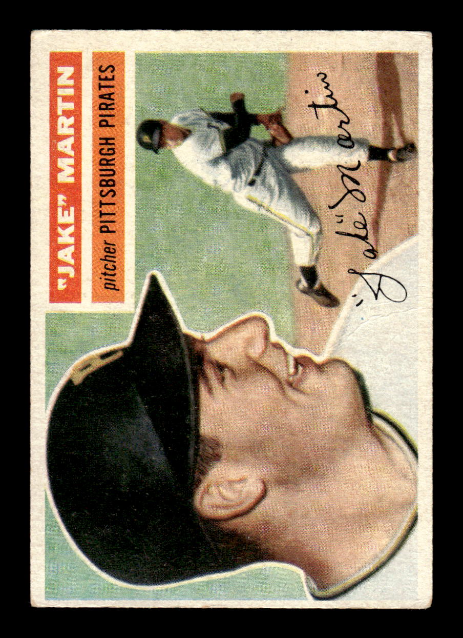 1956 Topps #129 Paul Martin - Pittsburgh Pirates RC VGEX Gray Back