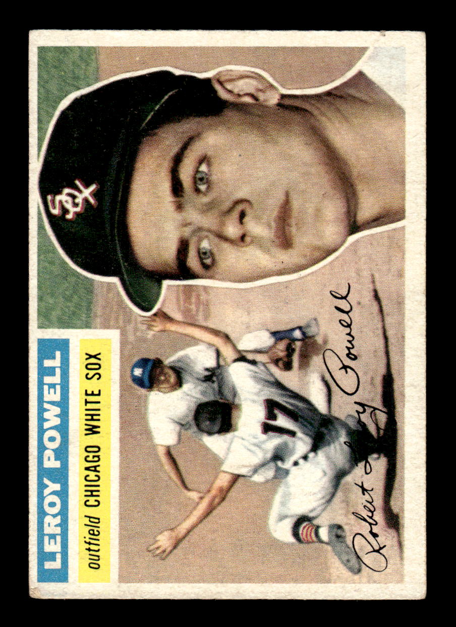1956 Topps #144 Leroy Powell  - Chicago White Sox RC VGEX Gray Back