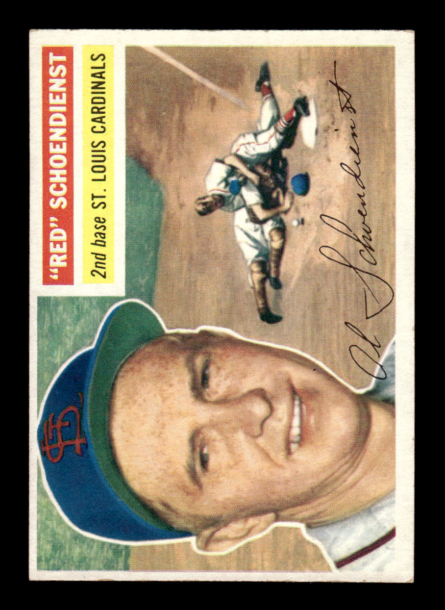 1956 Topps #165 Red Schoendienst - St. Louis Cardinals EX White Back