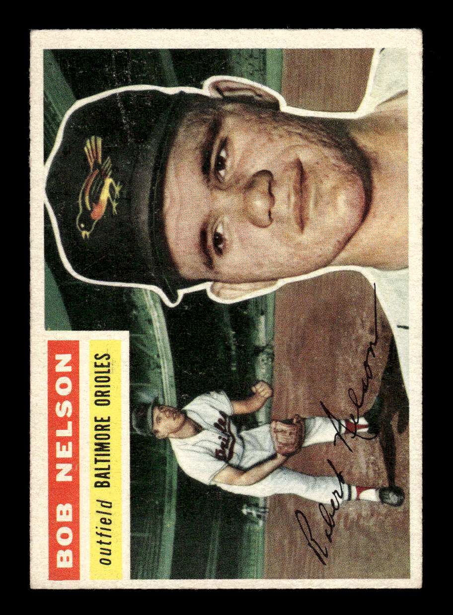 1956 Topps #169 Bob Nelson  - Baltimore Orioles RC VG Gray Back