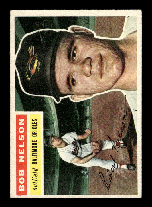 1956 Topps #169 Bob Nelson  - Baltimore Orioles RC VG Gray Back