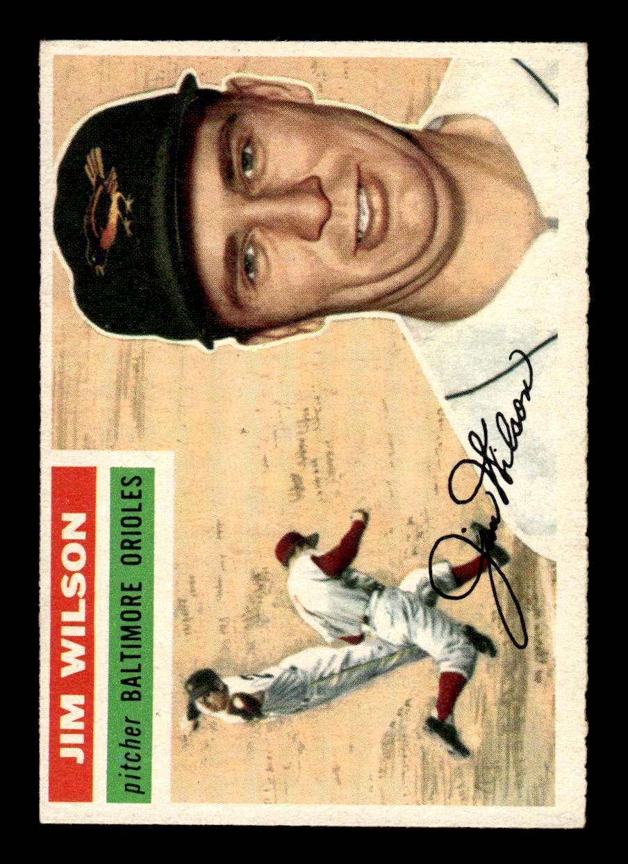 1956 Topps #171 Jim Wilson - Baltimore Orioles EX Gray Back