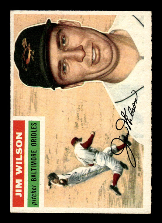 1956 Topps #171 Jim Wilson - Baltimore Orioles EX Gray Back
