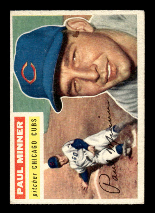 1956 Topps #182 Paul Minner - Chicago Cubs EX