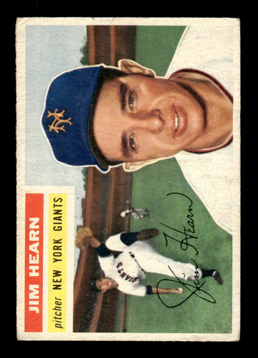 1956 Topps #202 Jim Hearn - New York Giants EX