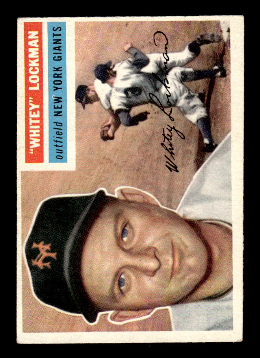 1956 Topps #205 Whitey Lockman - New York Giants EX