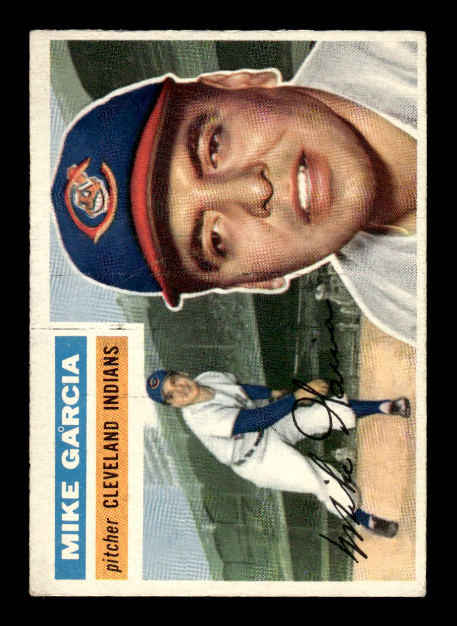 1956 Topps #210 Mike Garcia - Cleveland Indians EX