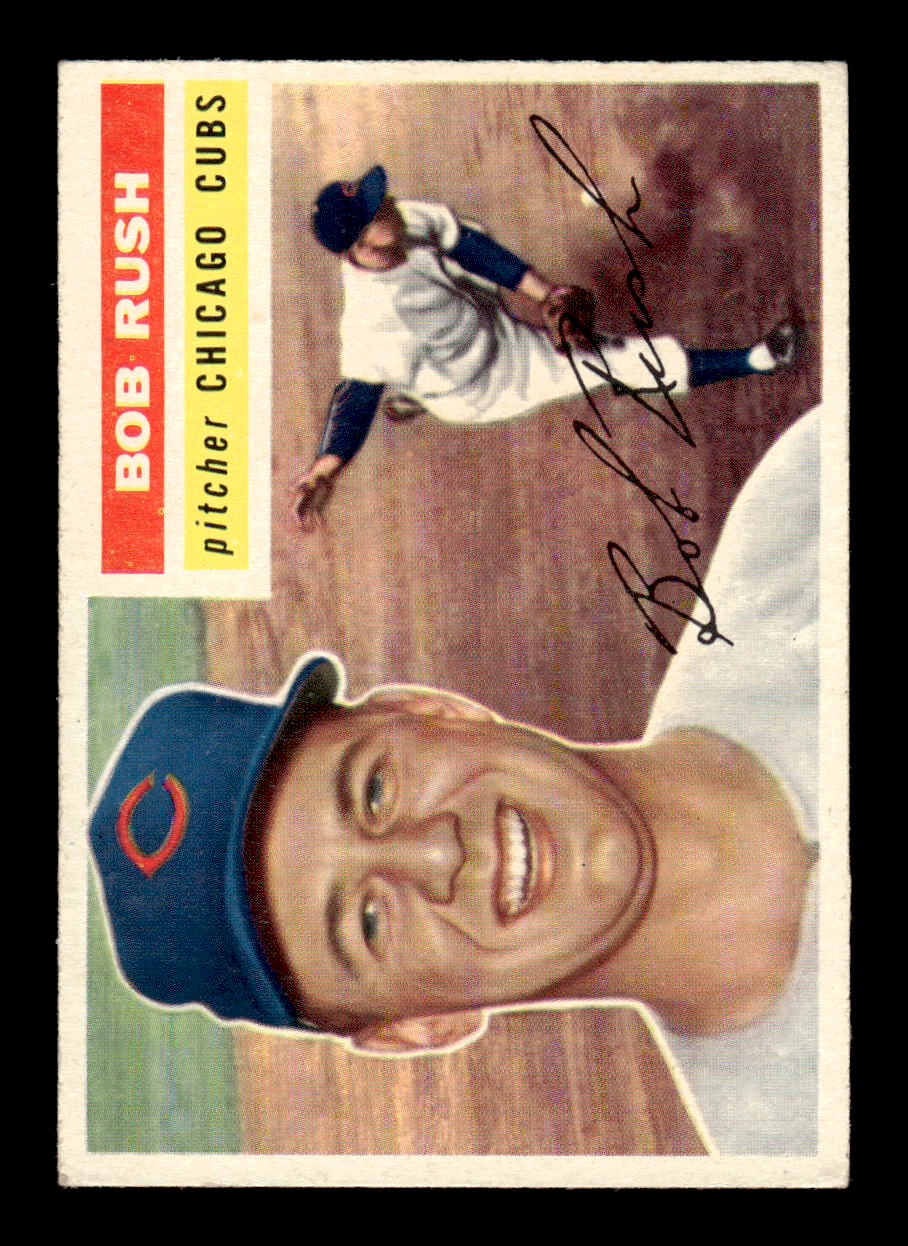 1956 Topps #214 Bob Rush - Chicago Cubs EX