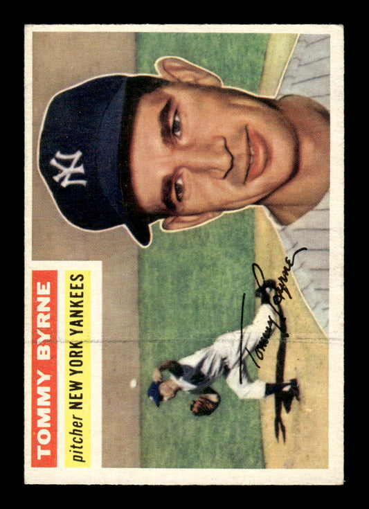 1956 Topps #215 Tommy Byrne - New York Yankees EX