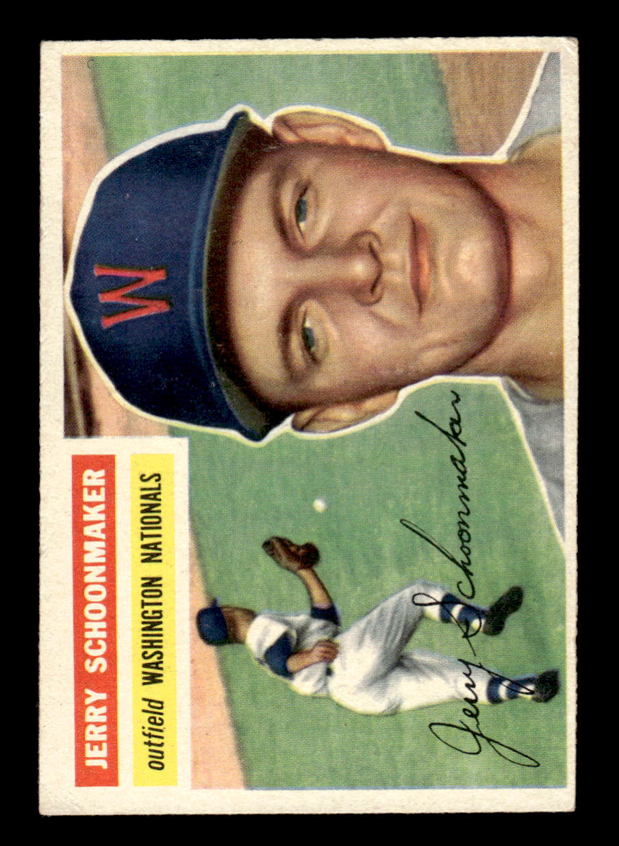 1956 Topps #216 Jerry Schoonmaker - Washington Senators RC EX