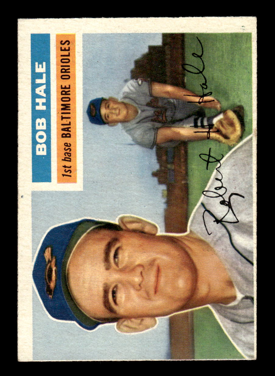 1956 Topps #231 Bob Hale RC - Baltimore Orioles EX
