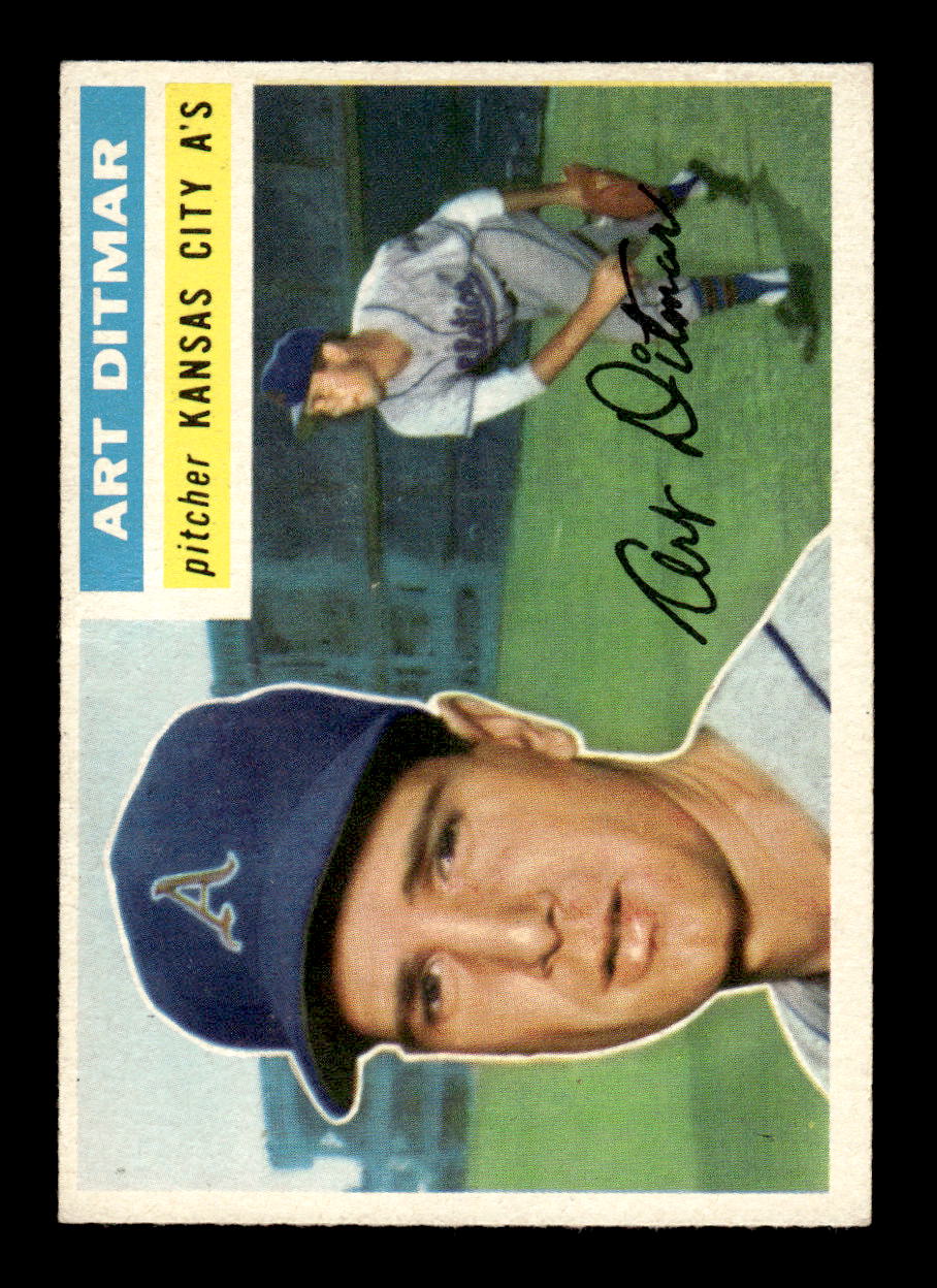 1956 Topps #258 Art Ditmar - Kansas City Athletics EX