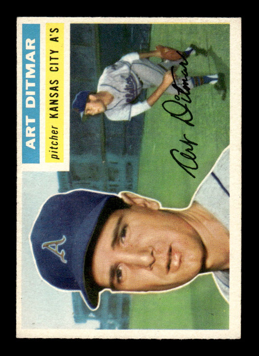 1956 Topps #258 Art Ditmar - Kansas City Athletics EX