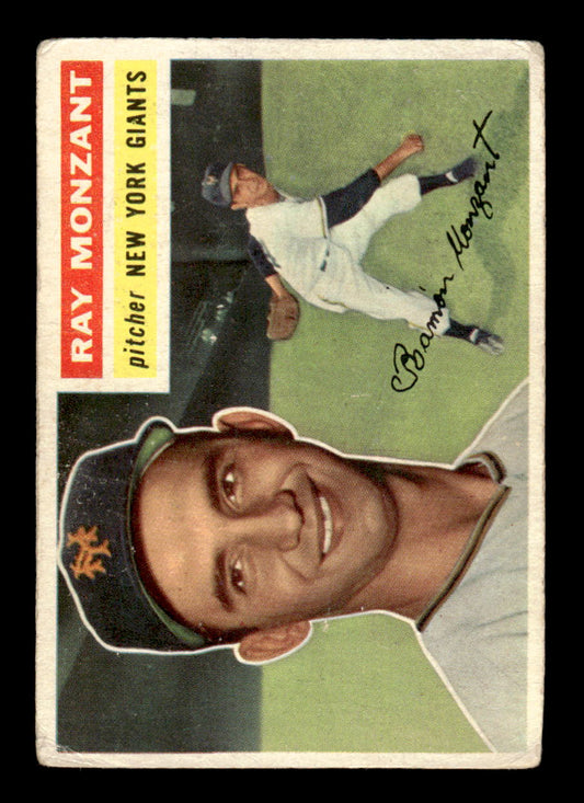 1956 Topps #264 Ray Monzant - New York Giants RC VG