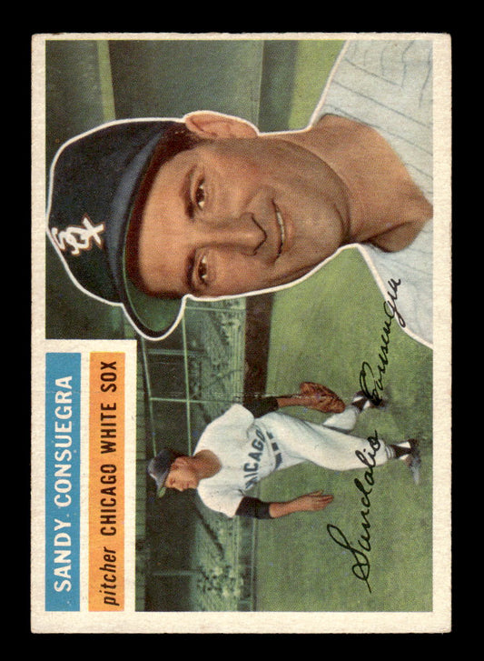 1956 Topps #265 Sandy Consuegra - Chicago White Sox VGEX
