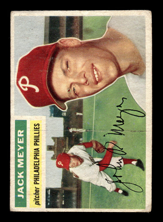1956 Topps #269 Jack Meyer - Philadelphia Phillies RC VGEX