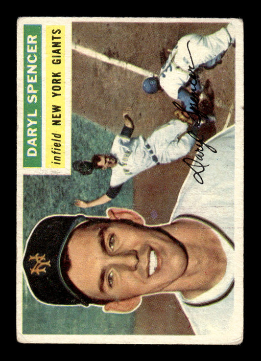 1956 Topps #277 Daryl Spencer - New York Giants VG