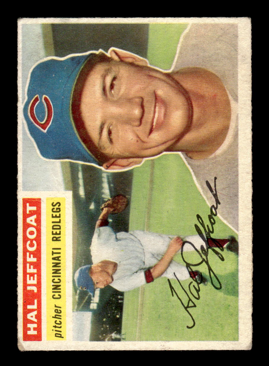 1956 Topps #289 Hal Jeffcoat - Cincinnati Reds VG