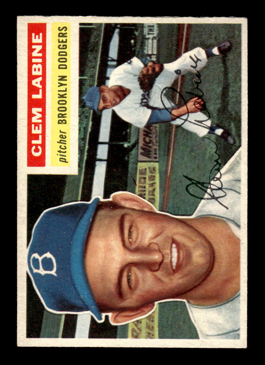 1956 Topps #295 Clem Labine - Brooklyn Dodgers EX