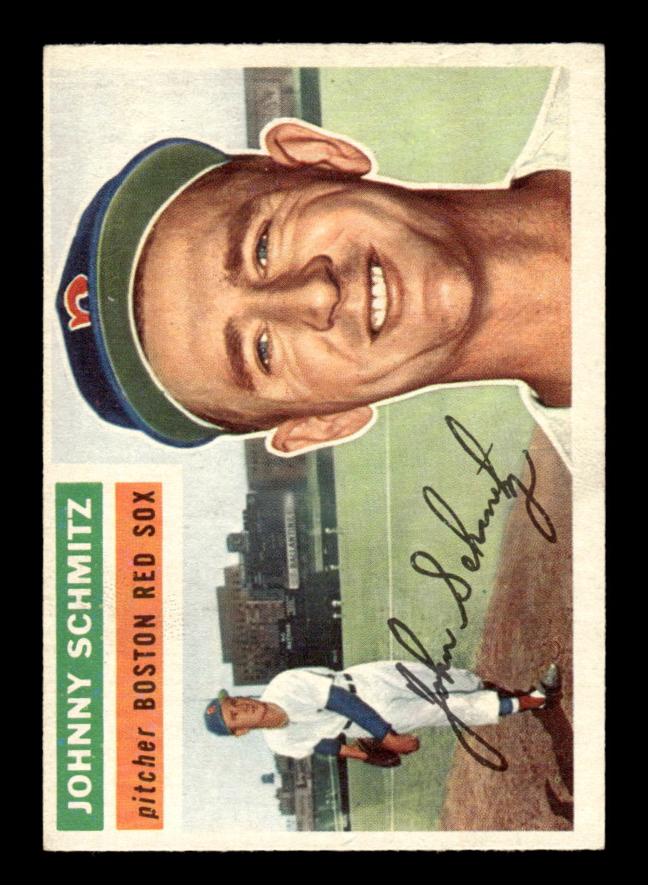 1956 Topps #298 Johnny Schmitz - Boston Red Sox EX