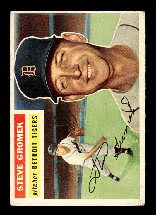 1956 Topps #310 Steve Gromek - Detroit Tigers EX