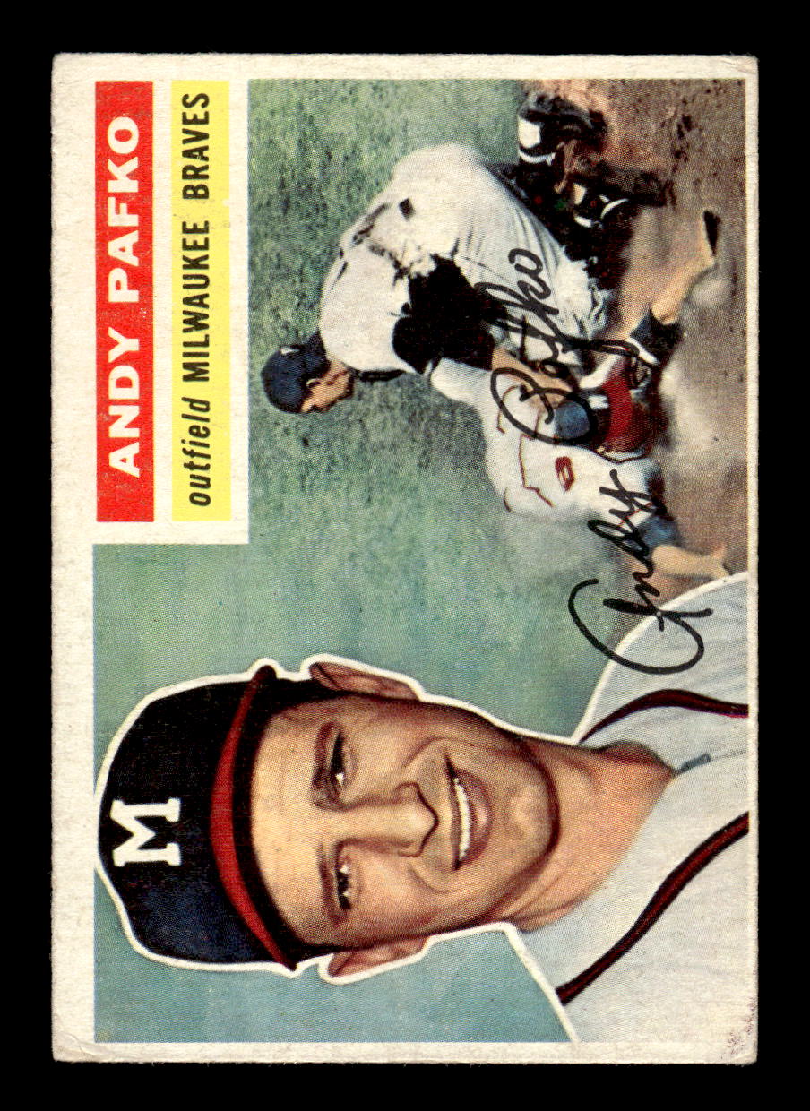 1956 Topps #312 Andy Pafko - Milwaukee Braves VGEX