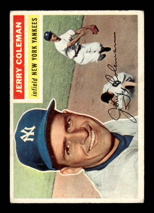 1956 Topps #316 Jerry Coleman - New York Yankees VGEX