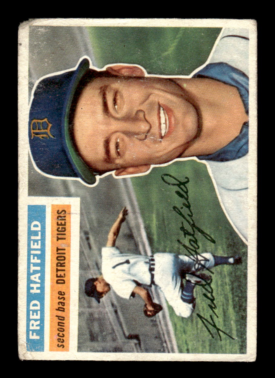 1956 Topps #318 Fred Hatfield - Detroit Tigers VG