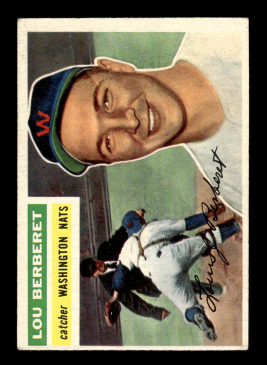 1956 Topps #329 Lou Berberet - Washington Senators RC VGEX
