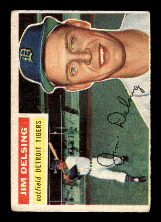 1956 Topps #338 Jim Delsing - Detroit Tigers VG