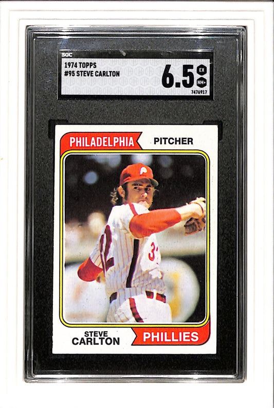 1974 Topps #95 Steve Carlton SGC 6.5 SN 7476917