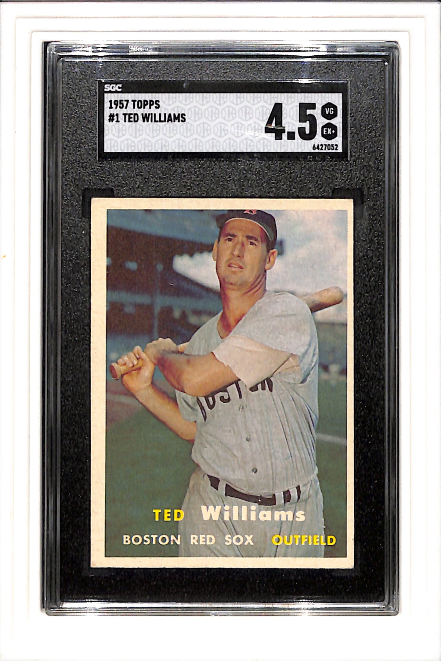 1957 Topps #1 Ted Williams SGC 4.5 SN 6427052